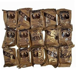 Military MRE Meals Ready to Eat A or B case 2025, 2026 inspection. Genuine Military US surplus emergency food 12 full meal per pack w/heater