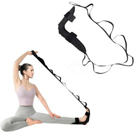 Lovgrin Correa de Estiramiento de Yoga, Cinturón Elástico con Banda De Anillo, 1PCS Correa de Ejercicio de Estiramiento de Múltiples Bucles, para Pilates, Ejercicios Físicos, Estiramiento de Yoga