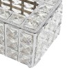 Crystal Rectangle Tissue Box Napkin Holder Rhinestone Tissue Storage Case