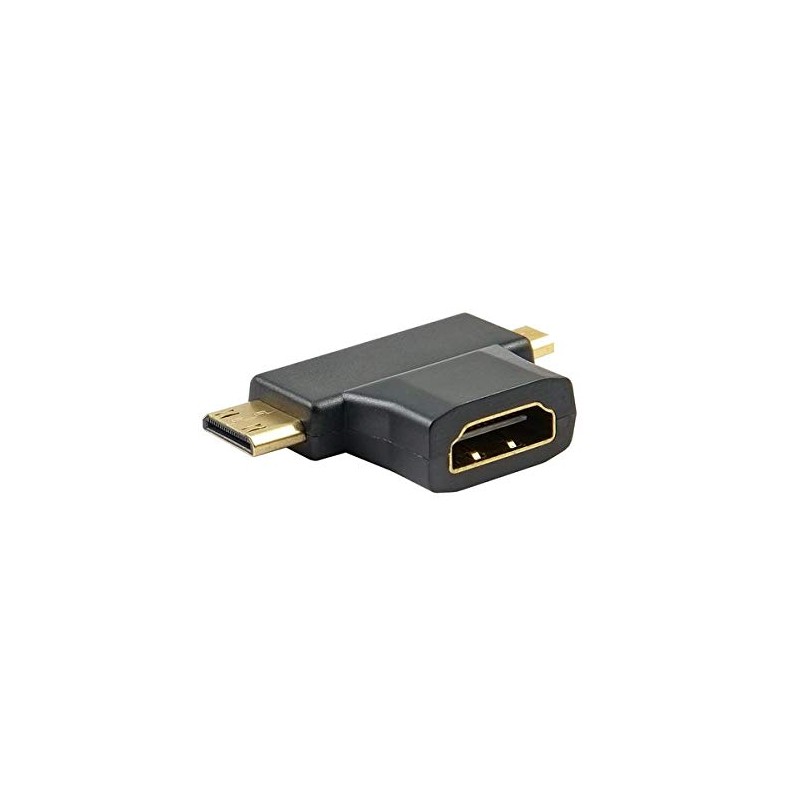 2-in-1 SunshineTronic mini/micro HDMI Adaptor/HDMI Female to Mini/Micro HDMI Adapter