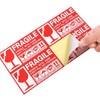 Luggage Tag Seals, Handling Caution Stickers, 5.1 x 2.8 inches
