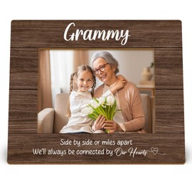 DIENADFX Grammy Photo Picture Frame Gifts Gift for Women from Grandkids Grandson Granddaughter for Mothers Day Christmas Birthday, Long Distance Gifts, Grammy Picture Frames for 5x7 Photos