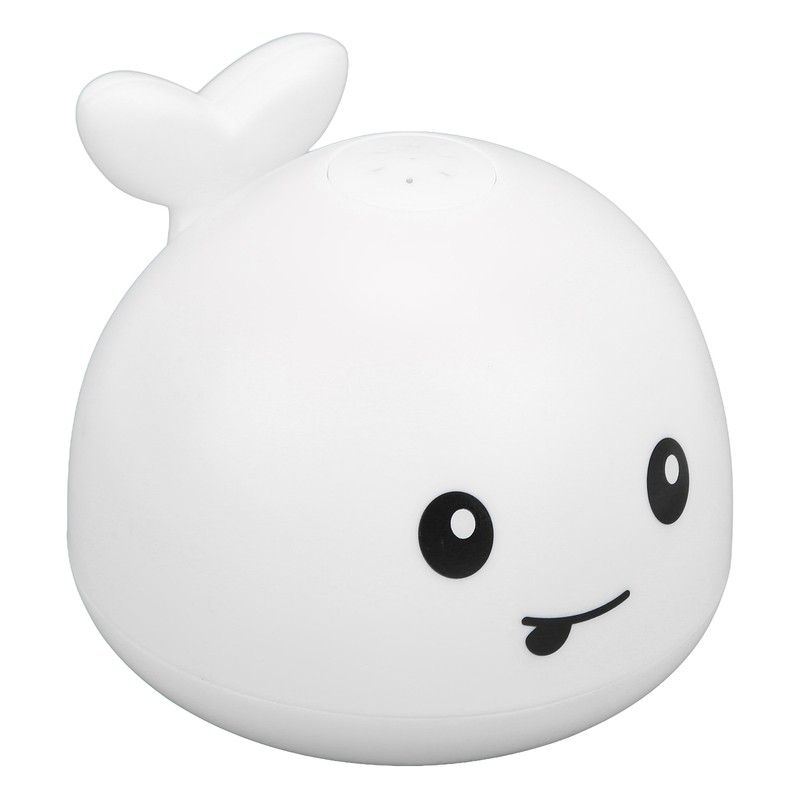 Whale Water Spray Toy White Induction Switch Floating Spraying Flashing
