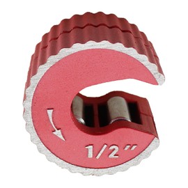 TAODAN 1/2 Inch Red Aluminum Alloy Adjustable Tight Pipe Cutter for Cutting Copper and Thin Walled Conduit