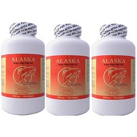 3 X 300 Alaska Deep Sea Omega-3 Fish Oil =900Caps, EPA/DHA, FRESH , New Item Good Product !!