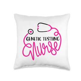 Genetics Nursing Department RN Cute Genetic Testing Nurse Throw Pillow