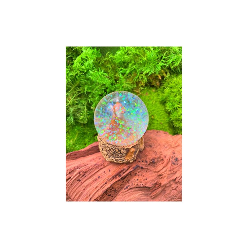 Onwomania Meerkat Surikate Scarrtier Height 6.5 cm Snow Globe Glitter