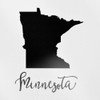 Decal Stickers of Minnesota (Black) (Set of 2) Premium Waterproof