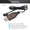 Fielect 4.8 V 250mA USB Charging Cable with SM-2P Connector
