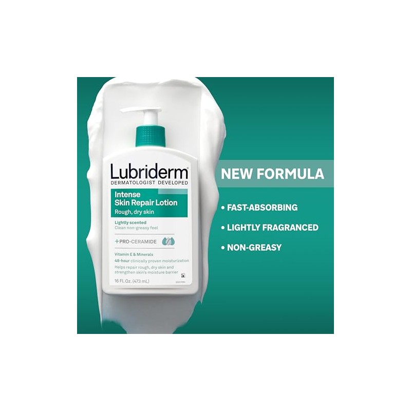 Lubriderm Intense Skin Repair Body Lotion, 16 Ounce