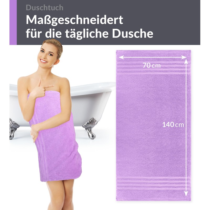 Lashuma Large Bath Towel 70 x 140 cm London Premium