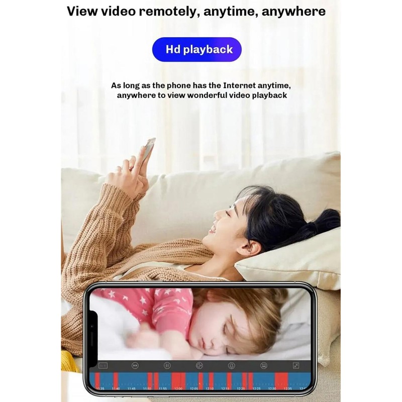 Home Security Camera Dual 2MP Lens Wireless WiFi Two Way