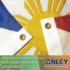 Anley Everstrong Philippines Flag 3x5 Ft Embroidered Filipino Philippine Banner