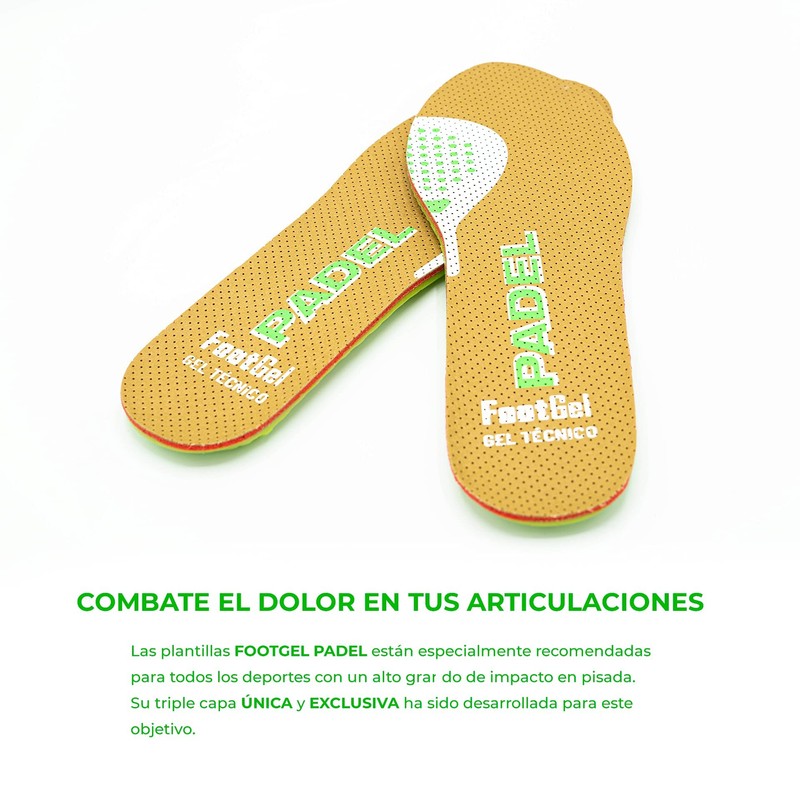 Sports Gel Insole for Padel (43 47)