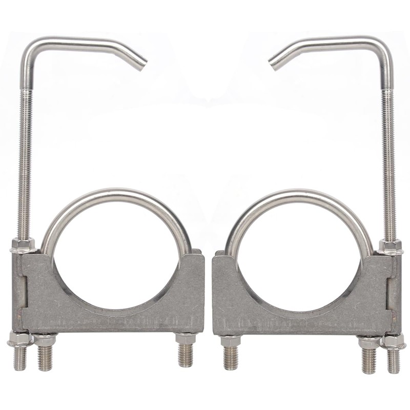 Elifecenter Heavy Duty 4 Inch Stainless Exhaust Clamp with Hanger