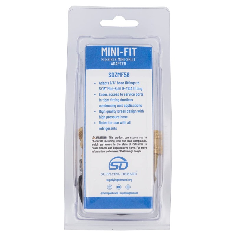 Supplying Demand ZMF56 Flexible Mini-Split Adapter Adapts From 1/4 To