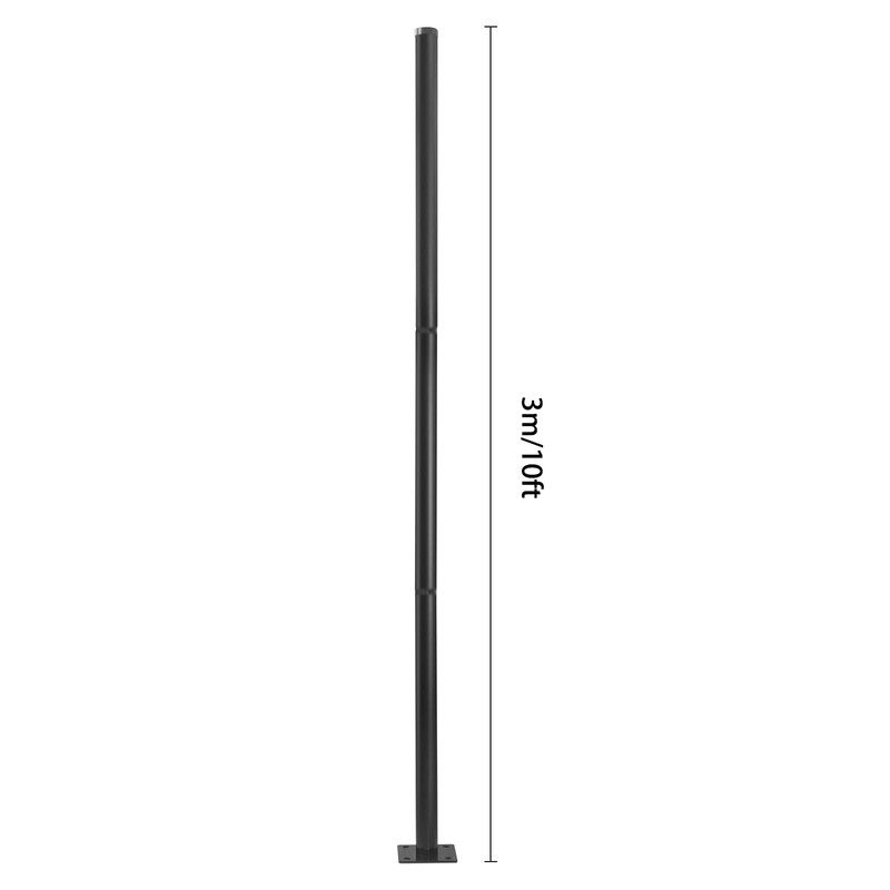 16Ft Tall Street Light Pole, Outdoor Metal Split Heavy Duty