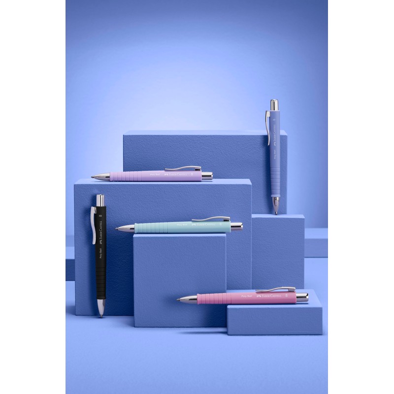 Faber-Castell 205271 Poly Ball Pale Iris Ballpoint Pen, Pack of