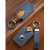 YINEOR Key Fob Cover Leather Car Key Case Keychain Fob