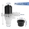 IWIWE 104307 Truck Windshield Wiper Washer Fluid Pump Replacement for