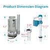 Ulinlo Pouly 3-Inch Dual Flush Valve Replacement Kit for One