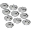 ChiliTec Suction Cup with Metal Hooks Pack of 10 Transparent