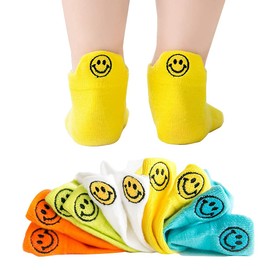 Aiho 5 Pairs Socks Set, Embroidered, Boys, Baby, Kids, Mesh, Boys, Breathable, Boys, Summer, Girls, Short Socks, Ankle Dinosaur, Socks Summer