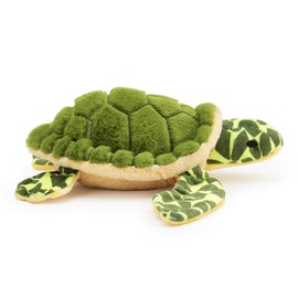 Zappi Co Ultra Soft Turtle Plush Toy (33cm Width) - 100% Recycled, Eco-Friendly, Newborn Gift, Realistic Lifelike