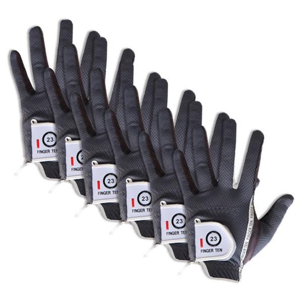 FINGER TEN Menâs Golf Gloves Left Hand Right Value 6