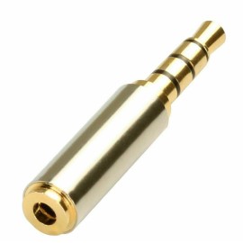Unbranded/Generic Gold 3.5mm Female to 2.5mm Male Stereo Audio Headphone Jack Adapter Converter