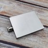 iSavage 3 oz Hip Flask with Square Right Angle Brushed