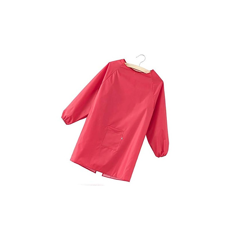 Kids Smock Waterproof Painting Apron with Long Sleeves and 1