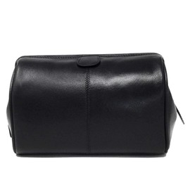 Mala Leather Black Mens Frame Zip Top Wash Bag for Toiletries Travel Shaving Kit Verve