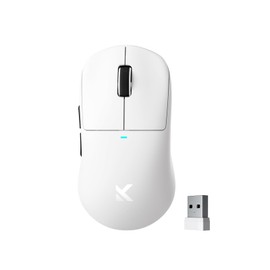 MCHOSE M7 Pro Wireless Gaming Mouse, 8K Polling, 55g Lightweight Ergonomic Computer Mouse PAW3395 Optical Sensor 650 IPS, 26000 DPI, 6 Programmable Controls USB-C 3-Modes PC/Mac White