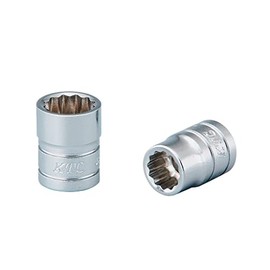 Kyoto Machine Tools (KTC) Socket 12 Angle, B2055W, Opposite Side Dimensions: 0.2 x 0.25 inches (5.5 x 6.3 x 6.3 x 18.0 mm)