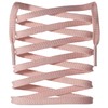 LitLaces - Flat Double Polyester Shoe Laces Cross Grain (Peach,