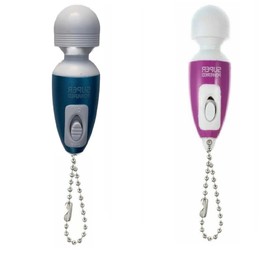 Gajoin Mini Portable Small Keychain Massage Tool Heads Massager Pocket Toy for Neck Shoulder Face Back Muscles Blue Purple Color