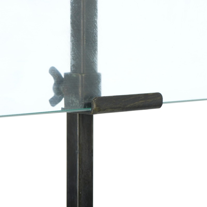 Creative Co-Op 10 in x 16.75 in Black Adjustable Metal