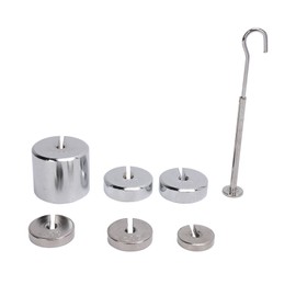 Lab Slotted Mass Set Chrome Plated Steel Accurate 200g 50g 20g 10g Slotted Weights for Classroom Research