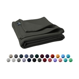 MV Sport Sweatshirt Blanket – Lightweight Blanket – Fleece Knit Blanket (Dusty Olive)