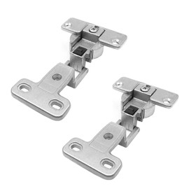 270 Degrees Folding Hinge, Zinc Alloy Furniture Door Hinges Large Angle Cabinet Door Fixing Accessories for Wardrobe Cupboard Closet, Pack of 2 (3/4)