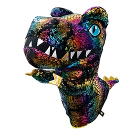 dinofactory T-Rex Golf Headcover Dinosaur Driver Headcover (Sparkle Black)