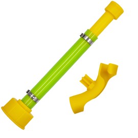 Glowentix 1 PCS 11.75" Gas Can Spout Replacement Compatible with Midwest Scepter Gas Cans PVC Gas Can Nozzle Fit for 1/2/5/10 Gallon Fuel Jugs that feature 1.75"-1.8" Threads Anti-Spill Gas Jug Hose