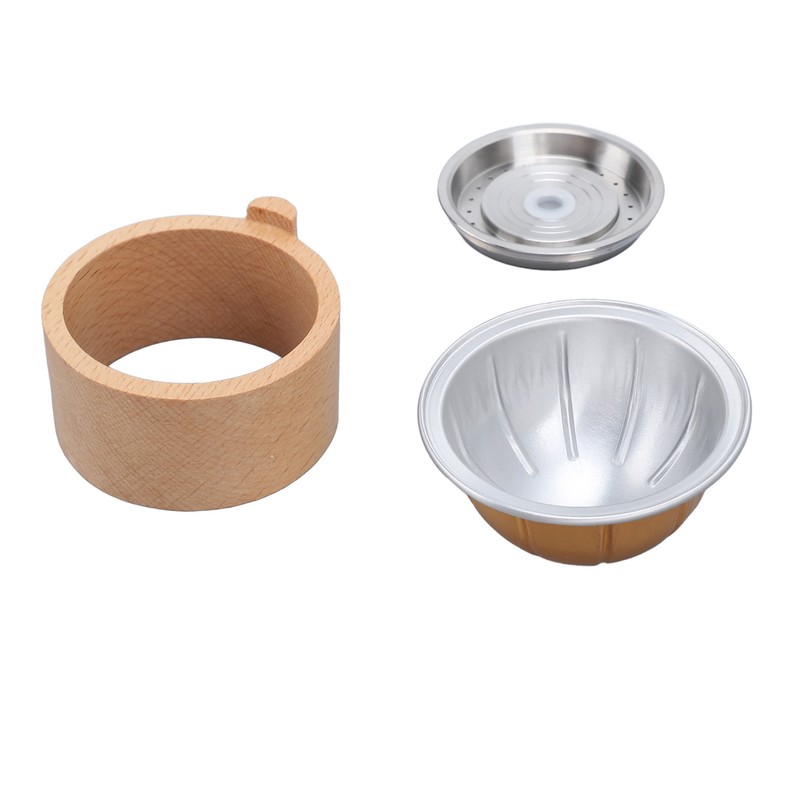 Reusable Coffee Capsules with Scoop and Brush Refillable Coffee Pods