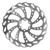 Clarks 180mm Rotor. Single Piece Wavy Bike Rotor. 6 Bolt.