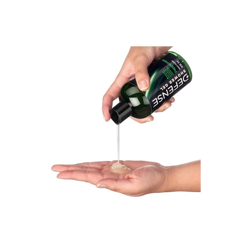 Defense Soap Peppermint Body Wash Shower Gel 12 Oz -