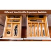 Umilife Drawer Organizer Storage Boxes, 2.5" High Bamboo Drawer Dividers,