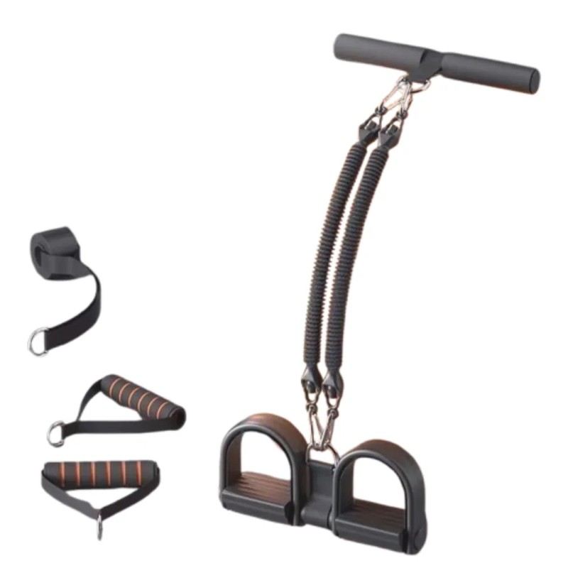 Pedal Resistance Band for Home Workouts – 75 lb Black