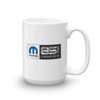 Mopar 85th Anniversay Logo 15 oz Ceramic White Mug