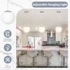 KoKo&Yukina 8 Inch Globe Pendant Lighting for Kitchen Island Mid